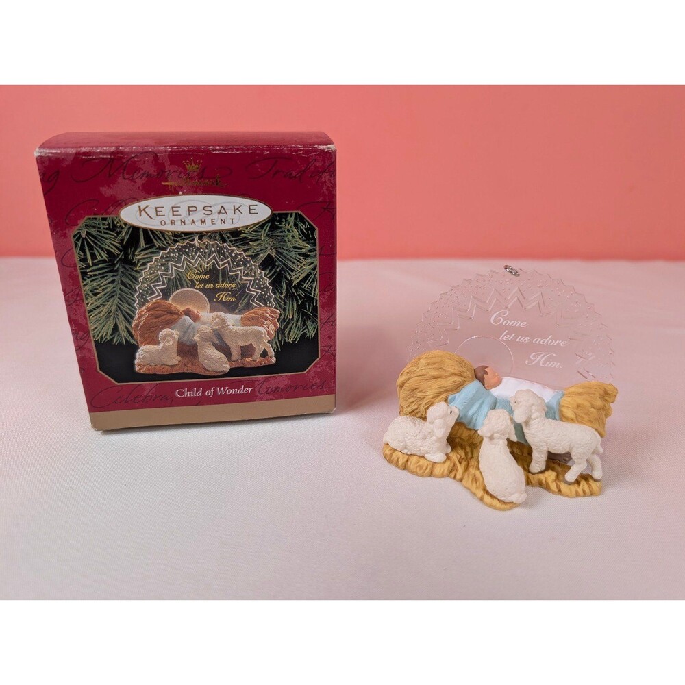 Vintage Hallmark Keepsake Christmas Ornament Child of Wonder Nativity Scene 1999